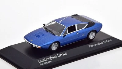 943 103323 MINICHAMPS 1:43 scale Lamborghini Urraco 1974 blue metallic - Image 1 of 4