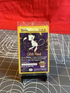 Vintage 1999 Pokemon WOTC Pikachu #4 Movie Promo Card Sealed NEU - Bild 1 von 11
