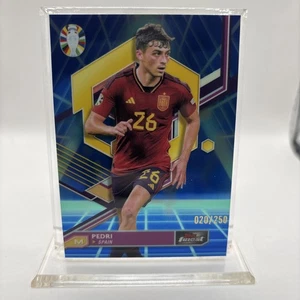 Pedri 2023 Finest Road to UEFA Euro '24 Blue Aqua Vaporwave Refractors #79 /250 - Picture 1 of 6
