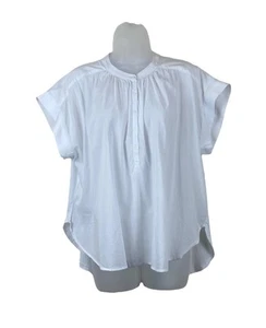 Espléndida blusa blanca Paloma para mujer mediana alta baja de algodón - Imagen 1 de 11