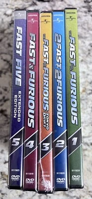 Fast And Furious 1-5 DVD Movie Set 1 2 3 4 5 Factory Sealed Set Foto 1 de 4
