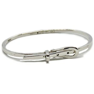 Brazalete con bisagras de plata esterlina en forma de cinturón - Imagen 1 de 12