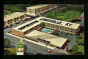 Cartolina Holiday Inn Motel Hotel Kentucky KY Louisville concetto centro città - Foto 1 di 2