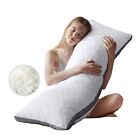 Quilted Memory Foam Body Pillow - Large Full Body Pillows For Adults - Soft L...