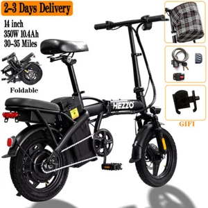 HEZZO Foldable Electric Bike 48V 350W 20Mph Electric Bicycle for Adult Commuter - Picture 1 of 16
