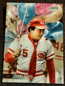 2021 Topps Stadium Club Chrome Johnny Bench #197 Reds - Picture 1 of 2