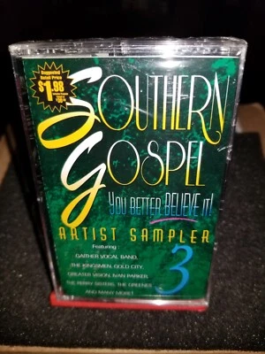 Southern Gospel You Better Believe It Artist Sampler Vol 3  New Sealed Cassette  - Image 1 of 4