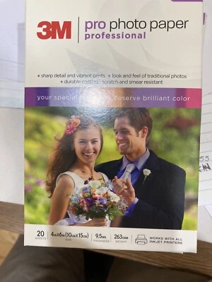 Lot of 4 3M Professional Photo Paper 4x6 in. 20 sheets each = 80 - Image 1 of 2