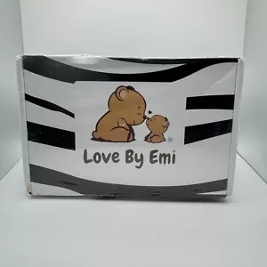 Love By Emi White Tiger Baby Security Blanket With Lullaby Music Lovey Plush New - Picture 1 of 7