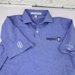 Holderness Bourne Tour Edition Golf Polo Men Size Large With Sponsorships - Picture 1 of 5