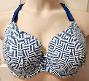 NEW - Cacique - print underwire Lightly Lined Full Coverage bra - size 40DDD - Picture 1 of 5