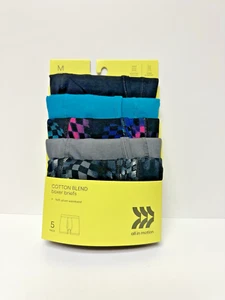 All in Motion Cotton Blend Boxer Briefs 5 Pack Youth Size 8 - Picture 1 of 3