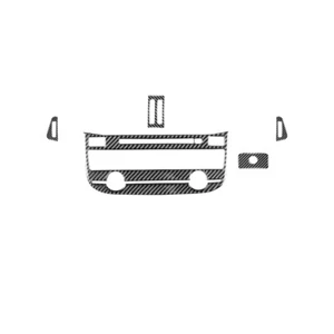 Real Carbon Fiber Console AC Panel Air Vent Trim Kit for Jaguar F-pace X761 - Bild 1 von 7