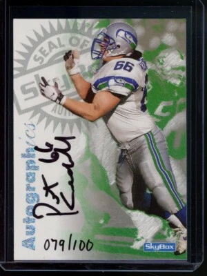 1997 SkyBox  Autographics #34 Pete Kendall AUTO SEAHAWKS Century Marks 079/100 - Image 1 of 2