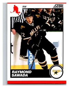 (HCW) 2010-11 Score Glossy #184 Raymond Sawada Stars Mint