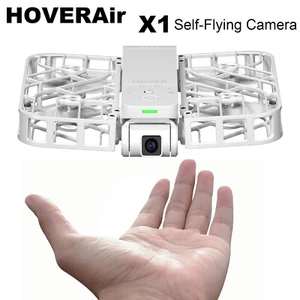White HOVERAir X1 Self-Flying Camera HD Pocket-Sized Drone 3-Second Palm Takeoff - Picture 1 of 9