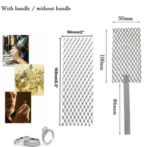 Platinized Titanium Mesh Anode Rhodium Mesh With Handle Jewelry Plating Tool - Picture 1 of 14