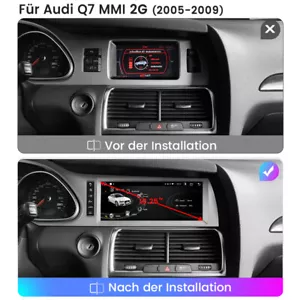 Radio Coche 10.25" Carplay Multimedia GPS Android Para Audi Q7 MMI 2G 2005-2009 - Imagen 1 de 9