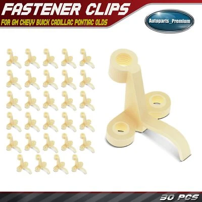 Conjunto de tornillos y tuercas de ajuste de faros 30 piezas clips de retención para GM Chevy Olds Foto 1 de 4