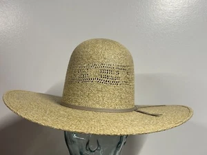Unfinished Open Crown Western Straw Hat NEW Unsized Unfinished - Picture 1 of 7