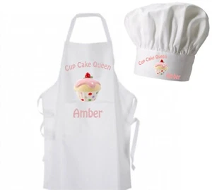 Cup Cake Queen or King Apron / Hat great gift for Birthdays or Christmas  - Picture 1 of 11