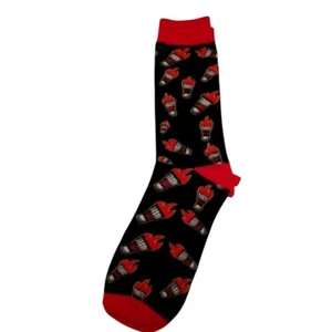 Neu Herren Neuheit Flammen Badmiton Socken Größe 7-13 - Bild 1 von 3