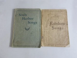 2 VINTAGE SONG BOOKS SOULS HARBOR SONGS RAINBOW - Foto 1 di 5
