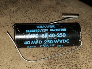 Condensador electrolítico Beaver CDE 40MFD Cornell Dubilier 250VDC de colección años 60 - Imagen 1 de 4