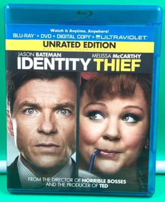 Identity Thief Blu-Ray DVD Movie Digital Copy Ultraviolet Unrated Edition - Image 1 of 3
