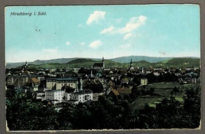 Farb-AK HIRSCHBERG in SCHLESIEN, gelaufen 1909 - Imagen 1 de 2