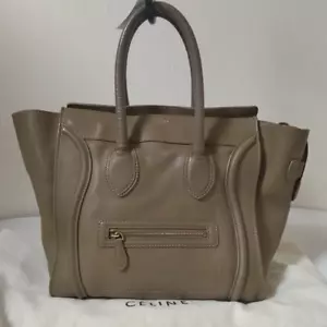 CELINE Luggage Shopper Tote Bag Lether used - Picture 1 of 10