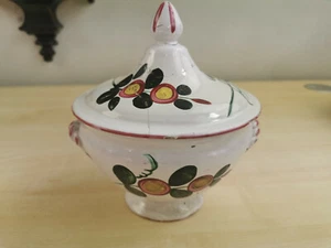 Fayence Lothringen Deckelschüssel Vogelmotiv  T3060 - Bild 1 von 11