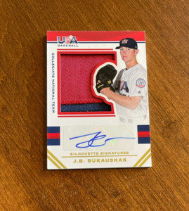 J.B. Bukauskas 2017 USA Baseball Silhouette Game Patch Auto #184 Mariners /25