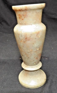 Vintage Carved Alabaster Stone Vase 6" Tall x 2 1/2" Diameter - Picture 1 of 4