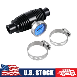 For Kawasaki Teryx 750 Radiator Inline Temperature Gauge Cooler 2008-2013 Black - Imagen 1 de 7