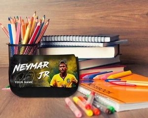Neymar #3 Personalised Black Pencil Case / Vanity Case - Picture 1 of 3