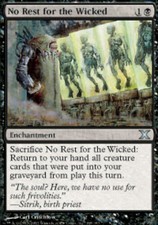 4x Japanese No Rest for the Wicked ~ Near Mint 10th Edition Tenth Foreign MTG Ma