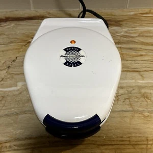 Proctor Silex Morning Baker Waffle Maker Non-Stick 26500 Blue - Picture 1 of 15