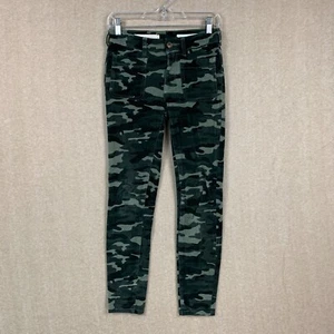 Pantalones para mujer Pilcro Anthropologie 24 de pana verde rascacielos ajustados 26x28 - Imagen 1 de 12