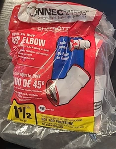 Charlotte Connectite 1-1/2" PVC DWV 45 Grad Winkel *392 - Bild 1 von 2