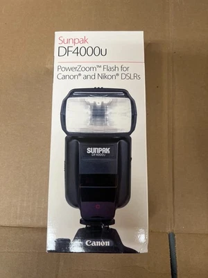 SUNPAK DF4000u PowerZoom Flash for DSLR Cameras DF4000U - Image 1 of 2