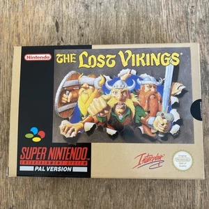 The Lost Vikings - SNES Super Nintendo NES Action Adventure Video Game Boxed - Picture 1 of 14