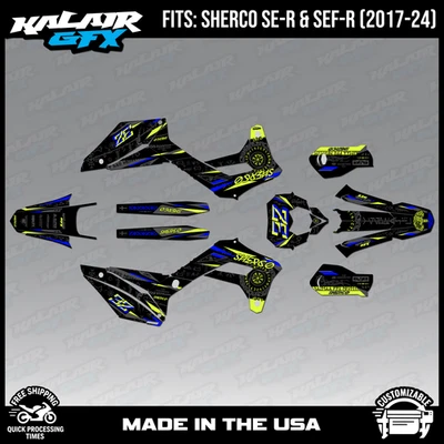 Kit de gráficos para Sherco 300SE-R y 300SEF-R (2017-2024) Midgard - AZUL Foto 1 de 4