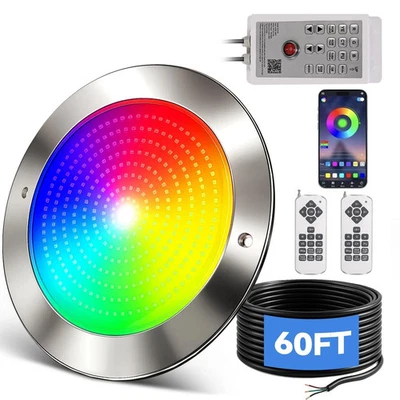 LED Pool Lights for Inground Pool with 3 Control Way (App/Remote/Manual Contr... - Image 1 of 4