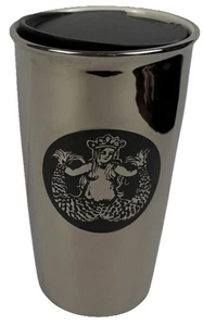 1912 Starbucks Seattle Pike Place Market First Store Chrome Ceramic Coffee Cup - Picture 1 of 5