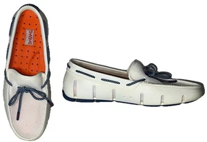 SWIMS Braided Lace Loafer / Boat Water Shoe Water Orange/White Men's US Size 8 - Picture 1 of 16