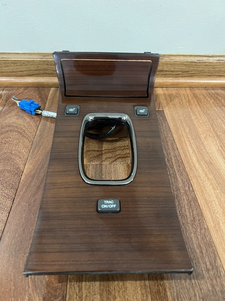 Placa de cambio de palanca de cambios Cadillac Seville 98-04 bisel consola madera grano OEM Foto 1 de 4