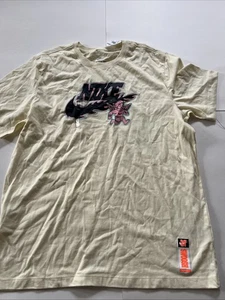 Nike Sportswear NSW Pack 3 Men’s T Shirt L Cream $35 fd1315 Cupid NEW - Picture 1 of 5