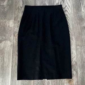 Gianni Versace Couture Vintage schwarz Wolle Bleistiftrock Größe 10 - Bild 1 von 10