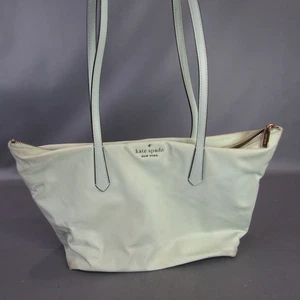 Borsa tote bag Kate Spade borsetta borsetta zip top blu chiaro design 10" x 16" - Foto 1 di 10